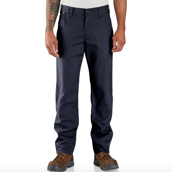 FLAME-RESISTANT RUGGED FLEX® RELAXED FIT CANVAS WORK PANT - Picture 1 of 3